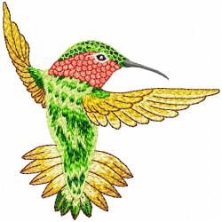 Hummingbirds Embroidery Design 6 Hummingbirds Embroidery Design 6